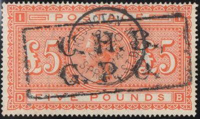.gestempelt - Großbrit. Nr. 66x (5 Pfund) mit - Briefmarken