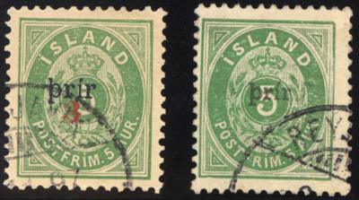 .gestempelt - Island Nr. 18 B I, - Briefmarken