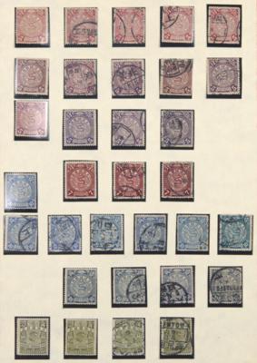 .gestempelt/*/(*) - Kl. Partie China (Kaiserreich) aus 1897/1910, - Briefmarken