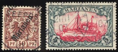 .gestempelt - Marianen Nr. 1 II/6 II, - Briefmarken