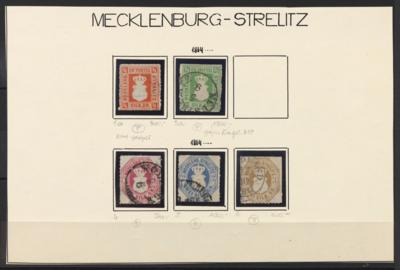 .gestempelt - Mecklenburg-Strelitz Nr. 1 a zart gestplt., - Briefmarken