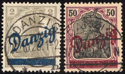 .gestempelt - Sammlung DANZIG Ausg. 1920/1939 - mit Dienstm.- u. Portom., - Briefmarken