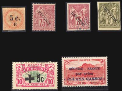 .gestempelt/*/**/(*) - Sammlung Reunion mit etwas Guadeloupe und Gabun, - Stamps
