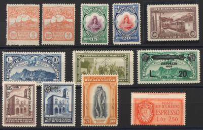 **/*/gestempelt - Sammlung San Marino ab 1877 incl. etwas Dubl., - Známky