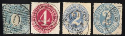 .gestempelt - Sammlung SCHLESWIG-HOLSTEIN Ausg. 1850/1866 - Nr. 1 rep., - Francobolli