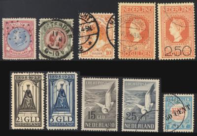 .gestempelt - Schöne Sammlung NIEDERLANDE Ausg. 1852/1967 - mit Dienst- u. Portom., - Briefmarken
