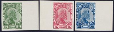 (*) - Liechtenstein Nr. 1/3 xU (Kreidepapier), - Briefmarken