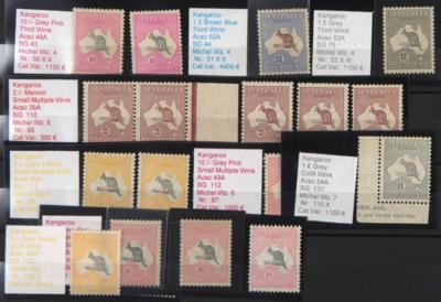**/*/(*) - Reichh. Sammlung Australien ca. 1913/1977, - Briefmarken