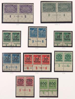 **/* - Sammlung meist Paare mit HAN (Hausauftragsnummern) meist D.Reich ab ca. 1922, - Stamps