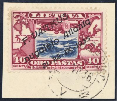 Briefstück - Litauen Flug Nr. 404   MI - Stamps
