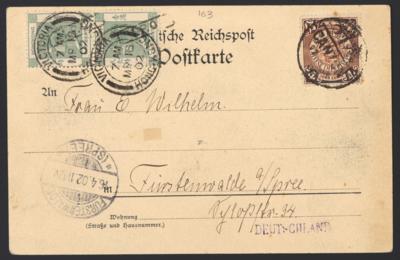 Poststück - China 1902 - Ansichtskarte - Francobolli