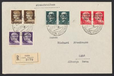 Poststück - D. Bes. WK II - Zara Nr. 2IV - Stamps