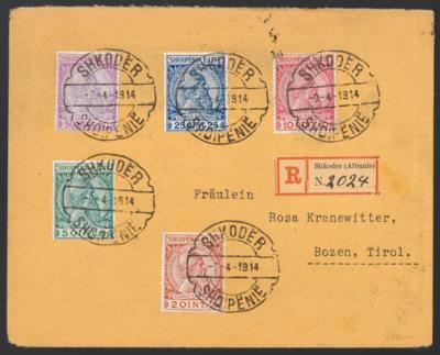 Poststück - Partie Poststücke Albanien meist aus 1913/1914, - Briefmarken