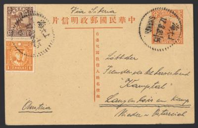 Poststück - Partie Poststücke China aus ca. 1929/1940, - Známky