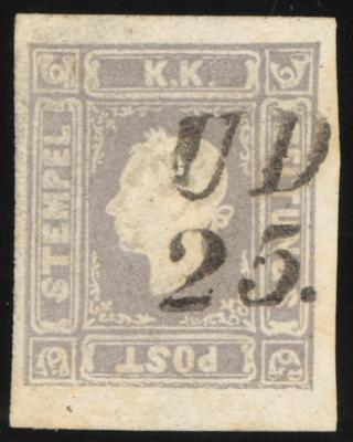 .gestempelt - Österr. Nr. 17e grauviolett mit Teilstempel von Udine, - Briefmarken