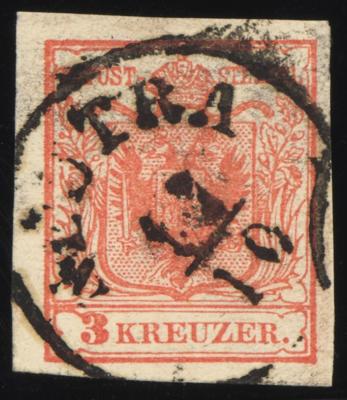 .gestempelt - Österr. Nr. 3M GRAVURTYPE 0-1, - Briefmarken