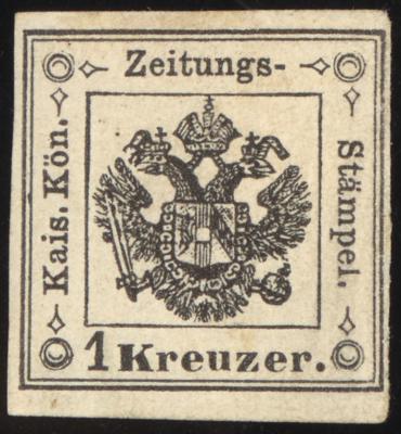 * - Lomabrdei - Zeitungsstempelmarke Nr. 1 Schwarz, - Stamps