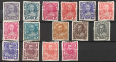 ** - Österr. 1913 - 8 verschiedene FARBPROBEN der Nr. 140x (Maria Theresia), - Briefmarken