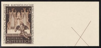 ** - Österr. Nr. 1017U (Kirchenmusik - Kongress 1954 UNGEZÄHNT), - Briefmarken