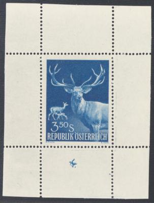 ** - Österr. Nr. 1082 P III (3,50 S Jagdratkongreß), - Briefmarken