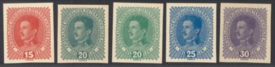 ** - Österr. Nr. 221 U/224 U (Freimarkenausgabe Kaiser Karl ungezähnt, - Stamps