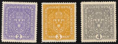 ** - Österr. Nr. 225PI/27PI (Flugpostmarken 1918 auf weißem Papier als PROBEDRUCKE OHNE AUFDRUCK), - Briefmarken