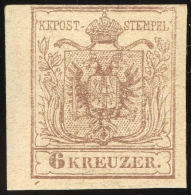 ** - Österr. Nr. 4M III braun, - Briefmarken