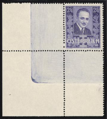 (*) - Österr. Nr. 589 P II (24 Gr. Dollfuß), - Briefmarken