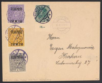 Poststück - Flieger - Kurierlinie - Briefmarken