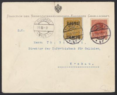 Poststück - Österr. Flieger - Kurierlinie Wien - Krakau: ERSTFLUG WIEN - KRAKAU - Briefmarken