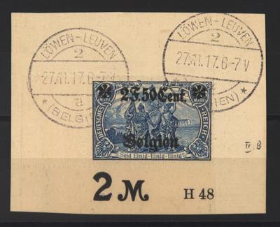 .gestempelt/Briefstück/Poststück - Sammlung D. Bes. WK I incl. Abstimmungsgebieten, - Známky a pohlednice