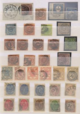 .gestempelt/Briefstück - Sammlung Dänemark meist ca. 1851/1929, - Francobolli e cartoline