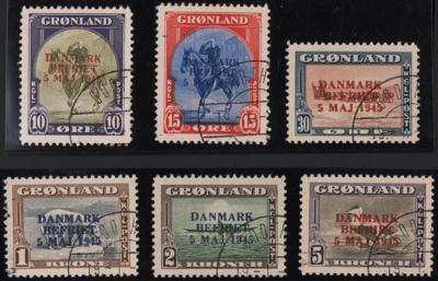 .gestempelt - Grönland Nr. 20I/25I, - Briefmarken