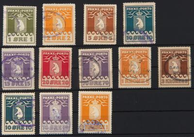 .gestempelt - Grönland - Partie Paketmarken Ausg. 1915/37, - Stamps and postcards