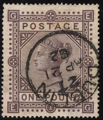 .gestempelt - Großbrit. Nr. 50 mit Entwertung "DUBLIN/2t/AP 21/62", - Briefmarken