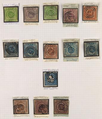 .gestempelt/Poststück - Partie Alt - Dänemark ca. 1851/1875, - Briefmarken