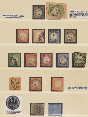 */gestempelt/Poststück - Sammlung D.Reich ab Brustschilde, - Briefmarken