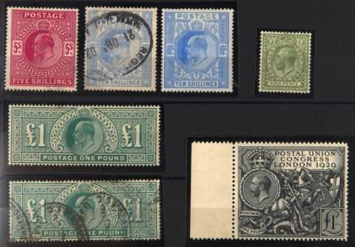 .gestempelt/*/Poststück - Sammlung Großbrit. ca. 1902/1949, - Briefmarken