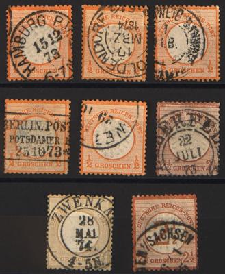 .gestempelt/*/** - Reichh. Sammlung D.Reich Ausg. 1872/1945 etc., - Briefmarken