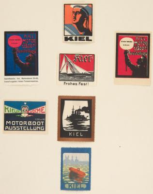*/gestempelt/(*) - Reichh. Sammlung Vignetten (Cinderellas) div. Deutsches Reich, - Stamps and postcards