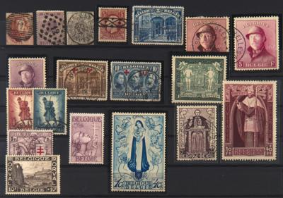 .gestempelt/*/** - Sammlung Belgien ca.1849/1985 u.a. Nr. 129/42, - Briefmarken
