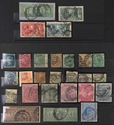 .gestempelt - Sammlung Großbrit. ca. 1840/1949 u.a. mit Nr. 35, - Stamps and postcards