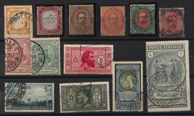 .gestempelt/*/** - Sammlung Italien ca.1862/1942 mit etwas Neapel, - Stamps and postcards