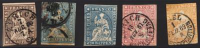 .gestempelt/*/** - Sammlung Schweiz Ausg. 1850/2009 mit Porto u. intern. Arbeitsämter, - Briefmarken