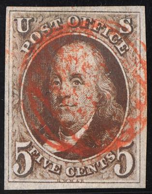 .gestempelt - USA Nr. 1, - Briefmarken
