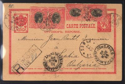 Poststück - Brasilien - Bulgarische - Briefmarken