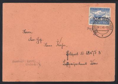 Poststück - D. Feldpost WK II - Nr. 11B - Briefmarken
