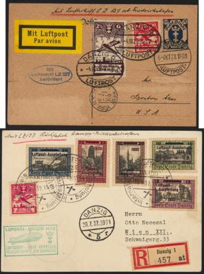 Poststück - Danzig Nr. 231/35 + 203 (LUPOSTA-DANZIG - Briefmarken