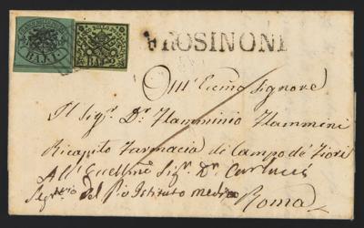 Poststück - Kirchenstaat - 1862 - Nr. 2 d - Briefmarken
