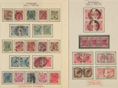 .gestempelt/*/Briefstück- Sammlung Österr. ca. 1867/1905, - Francobolli e cartoline